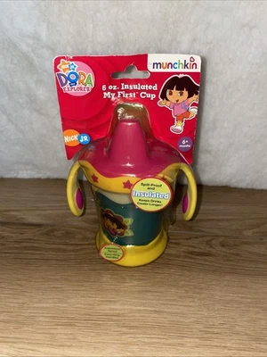 Munchkin Dora la Exploradora Primera Taza Aislada a Prueba de Derrames 6oz Nuevo de Lote Antiguo NUEVO Foto 1 de 4