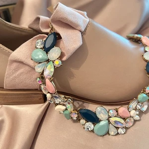 TOLLE J Crew Halskette BUNT Edelstein Collage Kranz Strass Borealis - Bild 1 von 18