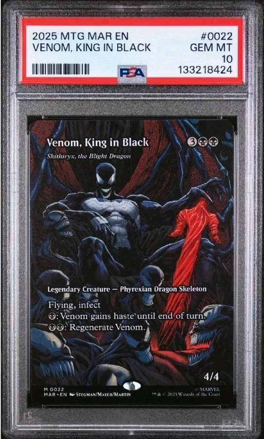 Venom, King in Black - Skithiryx, the Blight Dragon (Borderless) PSA 10 POP 2  - Image 1 of 2