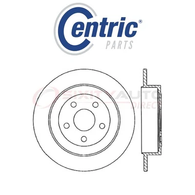 Centric C-TEK Disc Brake Rotor for 1995-2006 Dodge Stratus 2.0L 2.4L 2.5L hb Foto 1 de 4