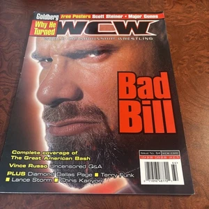 WCW Magazine Issue 64 Goldberg With Posters - Imagen 1 de 2