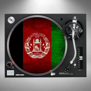 Afghanistan Slipmats 12" Turntable Flag Pair or Single Posted In Cardboard - Picture 1 of 5