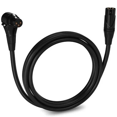 LyxPro 6 Feet Right Angle XLR Microphone Cable, Female to Male XLR Cable - Image 1 of 4