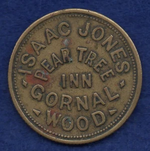 Inn Token, Staffordshire, Gornal Wood, Pear Tree Inn Pub Check (Ref. d0180) - Picture 1 of 2