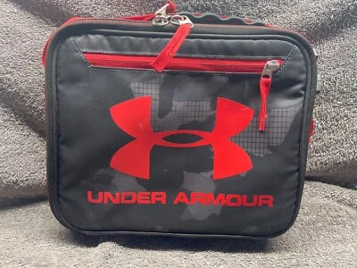 Under Armour Termo Aislante Niños Fiambrera Rojo Negro Clip Logo Correa Foto 1 de 4