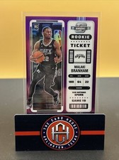 2022-23 Contenders Optic Malaki Branham RC Purple Rookie Ticket /15 Spurs DB