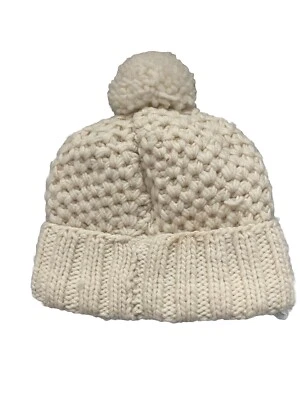 Gorro Pom Sombrero Lana Forrado de Vellón Cálido Tejido a Mano Gorra de Esquí Hecho en Nepal Tapa Caminata Foto 1 de 4