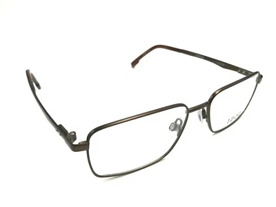 IZOD IZ 2098 Matte Brown Carbon Fiber Rectangular Eyeglasses Frame 53-16 145 NEW - Image 1 of 4