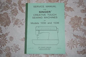 Professional Full Edition Service Manual for Singer 1030 & 1036 Sewing Machines. - Bild 1 von 7