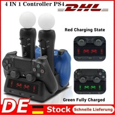 4 in1 Für Playstation PS4 PSVR Move Controller Ladegerät Dock Station Ständer