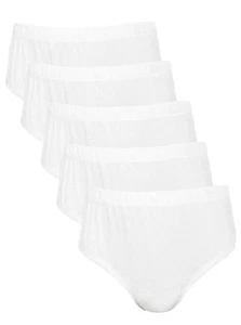 Paquete de 5 calzoncillos blancos para niños de 6 años John Lewis 100% algodón cintura 55 cm - Imagen 1 de 5