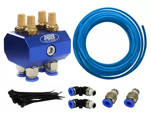 4 Port Deluxe Universal Diff Breather Kit blau für Toyota Prado Hilux Landcru... - Bild 1 von 1