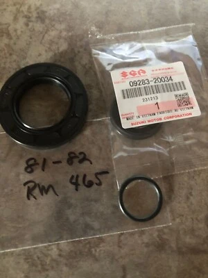 Sellos principales Suzuki Rm465 1981 1982 sello del eje de la manivela con junta tórica Foto 1 de 2