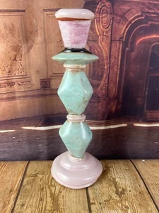 Vintage single Butter + Toast Studio Art Pottery candlestick holder - Photo 1 sur 9