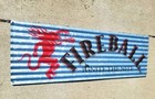 New Fireball Whisky Corrugated Aluminium Metal Sign - Ignite The Nite Bar Decor