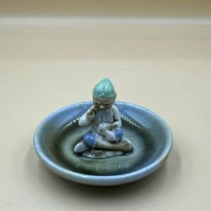 Duende de la suerte/sastre Wade vintage años 60 con plato de sombrero verde raro - Imagen 1 de 4