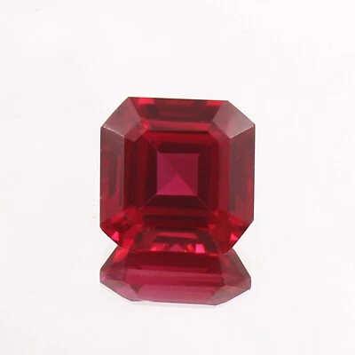 AAA Flawless Pigeon Red Mozambique Ruby Loose Octagon Cut 10x10 mm Ruby for Ring - Image 1 of 4