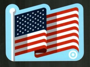 TARGET American Flag 2016 Die-Cut Gift Card [ 1216 2285 ] ( $0 ) - Picture 1 of 1