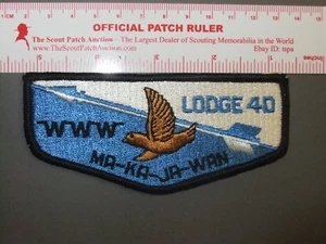 Boy Scout OA 40 Ma-ka-ja-wan Flap 9584CC - Foto 1 di 1