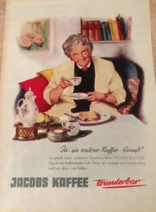 ORIGINAL REKLAME WERBUNG 1960 JACOBS KAFFEE Wunderbar! Köstlicher Genuß - Bild 1 von 1