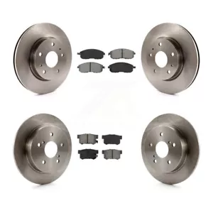 Front Rear Disc Brake Rotors And Semi-Metallic Pads Kit For Suzuki SX4 Crossover - Picture 1 of 2