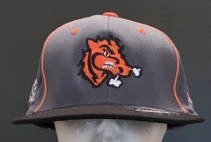 Pacific Headwear Broncos Fitted Cap Hat Sz. S/M New Gray/Orange/Black - Picture 1 of 6