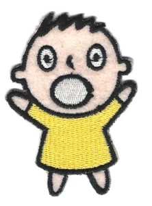 3X2" Minna No Tabo niño PLANCHA / COSER EN PARCHE みんなのたあ坊, Min'na No Tābō - Imagen 1 de 1