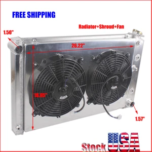 3Row Radiator Shroud Fan For 1978-87 El Camino Monte Carlo SS Pontiac Grand Prix - Picture 1 of 12