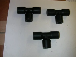 LEGRIS 31046200 NYLON PUSH TO CONNECT UNION TEE 1/2" PACKAGE OF 3 - Picture 1 of 3