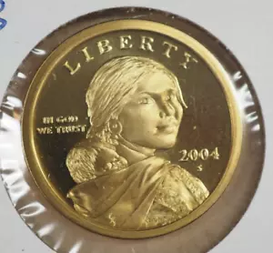 2004 S SACAGAWEA GEM PROOF DOLLAR COIN - Picture 1 of 2