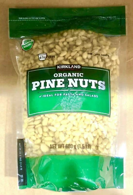 Piñones orgánicos Kirkland Signature 1,5 lb cada uno (680 g) Foto 1 de 2