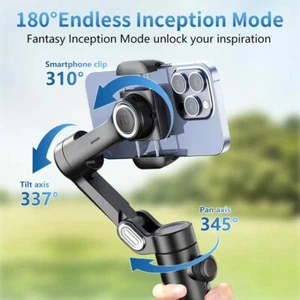 3-Axis Handheld Smartphones Gimbal Stabilizer iPhone Android devices Tripod Gift - Picture 1 of 22