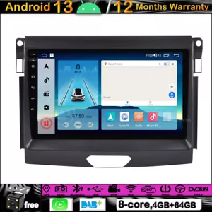9"Android 13 Autoradio Carplay GPS SAT Navi DAB DVR BT For Ford Ranger 2015-2020 - Bild 1 von 12