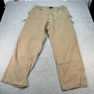 5.11 Tactical Series Cargo Pants Mens 36x32 Beige Canvas Workwear Zip Pockets - Picture 1 of 9