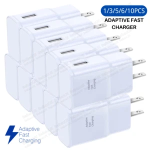 Fast Adaptive Wall 15W Charger USB-C Lot For Samsung Galaxy A51 S9 S20 S21 S22 - Picture 1 of 15