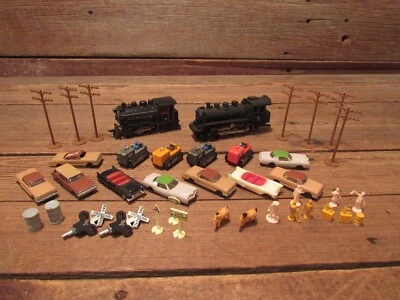 Vintage LOT HO scale Life-Like B&O #98 & #2584 Steam Locomotive - Other Mics! - Image 1 of 4