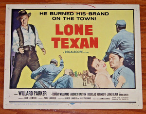 LONE TEXAN  Willard Parker - Grant Williams - Audrey Dalton - 1958 Title Card