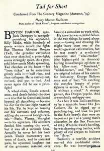 BOXING ARTIST 1929 THOMAS ALOYSIUS DORGAN (TAD) FEATURE + WILLIAM HOWARD TAFT - Picture 1 of 1