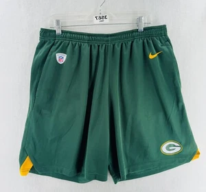 NIKE DriFit NFL On-Field Packers Basketball Mesh Shorts Mens XL Pocket Green - Picture 1 of 15