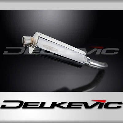 Silenciador de escape ovalado de acero inoxidable 14" para Suzuki GSR750 11-16 GSX-S750 15-19 Foto 1 de 4