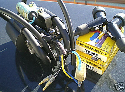 Honda CB450 CB350 CL450 SL350 CB500T NEW Ignition Coil & Condenser Assembly + !! - Image 1 of 4