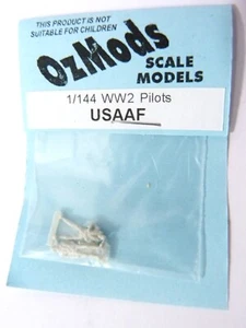 OzMods USAF WW2 pilots (2), unpainted resin detail parts. 1/144 scale. - Picture 1 of 2