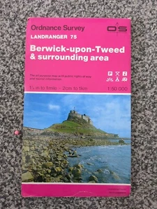 OS Ordnance Survey Landranger Map Sheet 75 Berwick upon Tweed area - 1991 - Picture 1 of 3