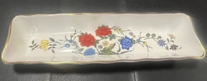 Vintage Aynsley England Bone China Famille Rose Pen Tray Trinket/Candy Dish - Picture 1 of 10