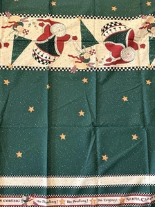 Sandi Gore-Evans Daisy Kingdom Weihnachten Stoff Roly Poly Weihnachtsmänner Tischdecke 56 x 62" - Bild 1 von 4