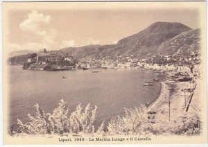 LIPARI 1940 - MESSINA - LA MARINA LUNGA E IL CASTELLO - RIPRODUZIONE -28577- - Picture 1 of 1