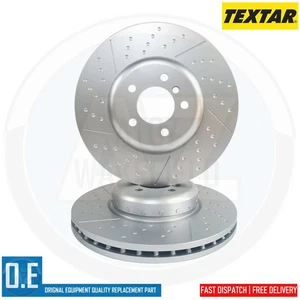 FOR BMW 3 4 SERIES F30 F34 F32 F36 M SPORT SLOTTED FRONT BRAKE DISCS 370mm - Picture 1 of 4