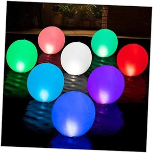 Solar Floating Pool Lights - Pack of 2 Solar Powered Color Changing 14-inch - Picture 1 of 7