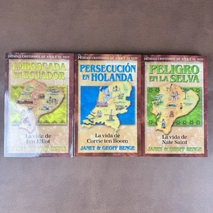 Heroes Cristianos de Ayer y Hoy por Janet & Geoff Benge 3 Libros / Lot Paperback - Picture 1 of 21
