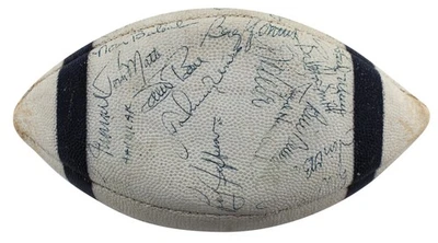1970 Colts (32) Johnny Unitas, Bubba Smith Signed Nfl Football BAS #AA03813 - Image 1 of 4